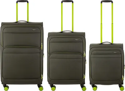 Produktbild von Franky 3er Koffer SET Gr. L/M/S Reisegepäck T27-B Spinner mit Dehnfalte olive/green