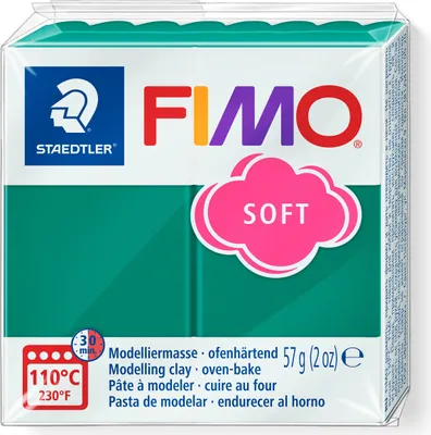 Produktbild von FIMO, Modelliermasse, Knete smaragd soft normal