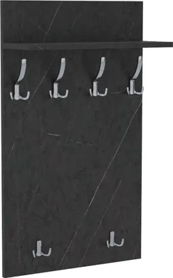Obrázok produktu pre AKKE Stein Čierny Fosil Šatníkový panel MAXI - CHROM háčiky ŠxV: 60x100 cm