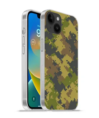 Produktbild von MuchoWow® Handyhülle Schutzhülle Hülle für Apple iPhone 14 Plus - Soft case Illustriertes Tarnmuster von Pixeln Silikon Softcase Handy Hülle - Abbildung