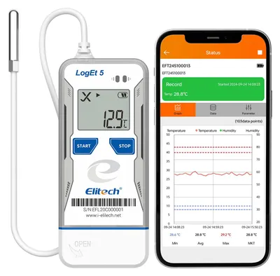 Productafbeelding van Bluetooth Temperatuurdatarecorder met automatisch PDF/CSV rapport
