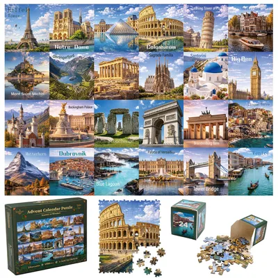 Obrázok produktu pre Vianočný kalendár 2026 – Puzzle pre dospelých – 1008 dielikov