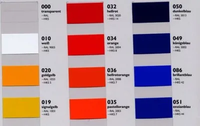 Produktbild von Oracal 631 - Orafol Folie Meterware freie Farbwahl 48 matte Farben in 4 Größen, 126 cm Folienhöhe für Wandtattoos hellrotorange