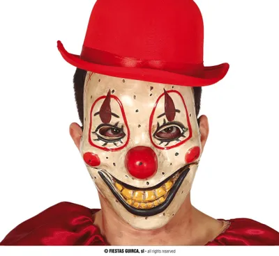 Produktbild von Gruselige Horror Clownsmaske aus PVC