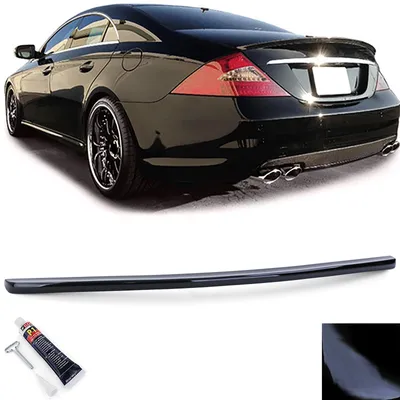 Produktbild von Heckspoiler Spoilerlippe schwarz glänzend für Mercedes CLS C219 2004-2010