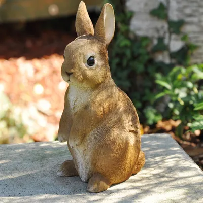 Image de Figurine décorative Lapin de jardin assis à la verticale