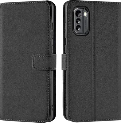 Produktbild von Conie Klapp Tasche für Nokia G60 5G Kartenfach Rundumschutz Hülle in Schwarz