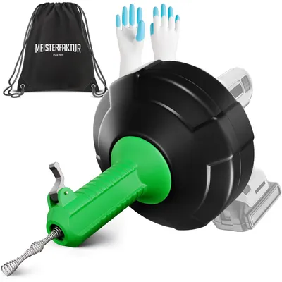 Image de Elzusha - Spirale de nettoyage de canalisations, 15 mètres - Alimentation automatique - Déboucheur de canalisations