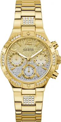Produktbild von Guess Damen Uhr Armbanduhr HARLOW GW0950L2 Edelstahl gold