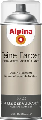 Produktbild von Alpina Feine Farben Sprühlack No. 33 Stille des Vulkans - anthrazit 400 ml