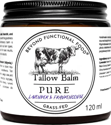 Produktbild von PURE Natürlicher 100% Rindertalg-Balsam mit Lavendel und Weihrauch, Talg-Balsam 120 ml