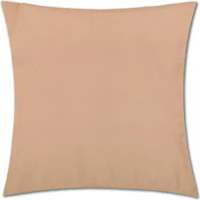 Immagine prodotto di Fodera per cuscino decorativo senza imbottitura, marrone chiaro, 40x40 cm – Fodera per cuscino Ellen in poliestere, con cerniera, lavabile, per soggiorno e camera da letto