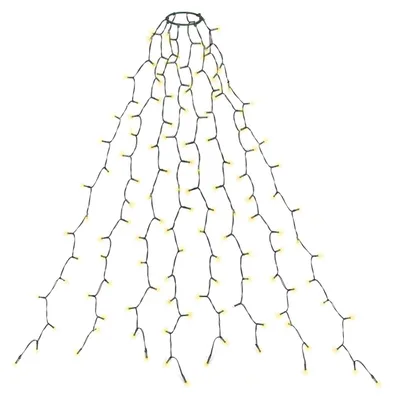 LED-Lichterkette, 160 LEDs, 2 m, Warmweiß, Timer