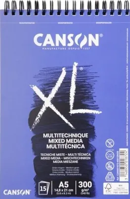 Obrázek produktu pro CANSON 200001872 Skicovací a studijní blok "XL MIX MEDIA" DIN A5