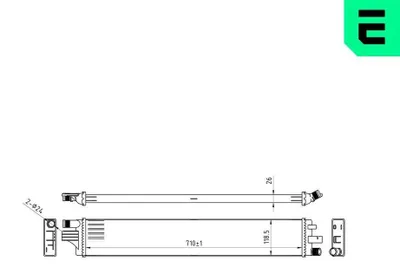 Produktbild von ERA 673134 Kühler Wasserkühler Motorkühler für OPEL Movano B Kastenwagen (X62) Movano B Bus (X62) Movano B Pritsche / Fahrgestell (X62) für RENAULT