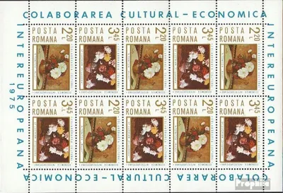 Produktbild von Briefmarken Rumänien 1975 Mi 3258-3259 Kleinbogen (kompl.Ausg.) postfrisch INTEREUROPA