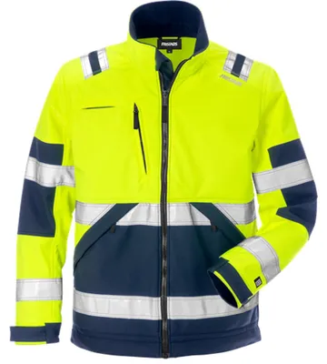 Immagine prodotto di Fristads Giacca Softshell Alta Vis Cl. 2 4083 WYH Alta Vis Giallo/Navy XL