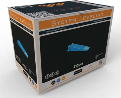 Produktbild von System Leveling Fliesen-Nivellierkeile 250 Stück, blau, wiederverwendbar