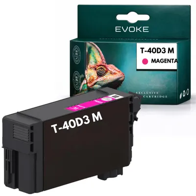 Imagen del producto de Evoke-Tinte, compatible con la impresora Epson T40D3 C13T40D340, color magenta, 60 ml, compatible con los modelos SureColor SC-T2100, T3100, T3100M, T3100N y T5100
