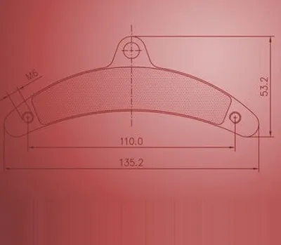 Produktbild von Satz Bremsbeläge (2 Stück), für BIREL, hinten (568)