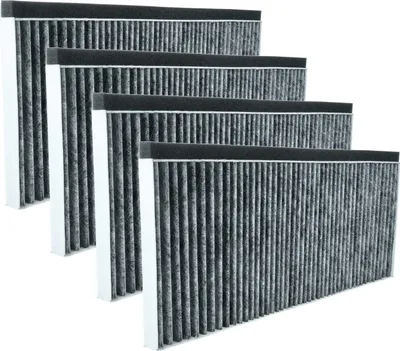 Produktbild von vhbw 4x Aktivkohlefilter kompatibel mit Neff D46BR12N0B, D46BR12X6, D46BR22X0, D46BR12X0, D46BR22X1, D46BR12X5 Dunstabzugshaube - 45,5 x 20,0 x 2,3 cm