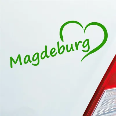Produktbild von Auto Aufkleber Quedlinburg Herz Heart City Stadt Motorrad 19x8 cm Hellgrün Sticker Heckscheibenaufkleber