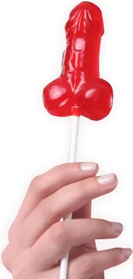 Image de Sucette pour pénis à la fraise