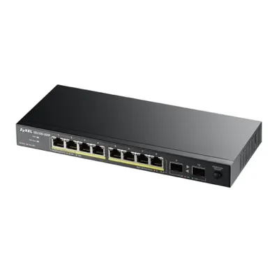 Productafbeelding van Zyxel GS1100-10HP, Onbeheerd, Gigabit Ethernet (10/100/1000), Ondersteunt Power over Ethernet (PoE), Geschikt voor montage in een rack, 1U, Kan ook aan de muur worden gemonteerd