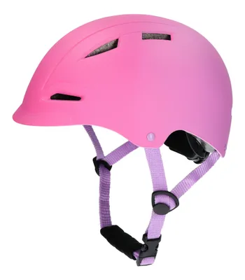 Produktbild von Fahrradhelm für Kinder Rollerhelm Bergen SCOUT, XS/S, verstellbar 46–56 cm, leicht, belüftet, robust, dunkelrosa