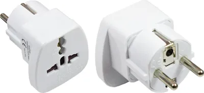 Produktbild von Universal Adapter Buchse an Schutzkontakt-Stecker für UK, Schweiz, Italien, USA, Dänemark, Good Connections®