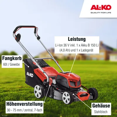 Produktbild von AL-KO 36 V Akku-Rasenmäher 42.9 Li