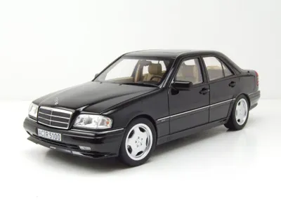 Produktbild von Norev 183381 Mercedes C-Klasse C36 AMG W202 1993 schwarz metallic 1:18