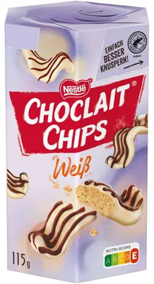 Image de Nestlé 12576371 Nestlé Choclait Chips Weiß Schokolade 115,0 g