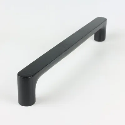 Produktbild von [Handgriffshop] Suus Möbelgriff Schwarz 192 mm Küchengriff Schrankgriff Schubladengriff Möbelbeschlag Lochabstand 192mm Griff Schwarz-Matt