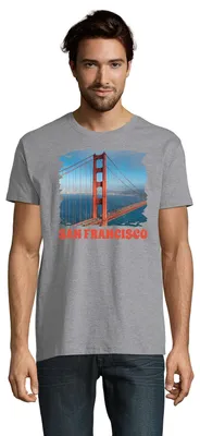Produktbild von Golden Gate San Francisco USA West Coast Amerika Herren Shirt Motiv