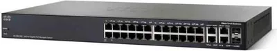 Zdjęcie produktu dla Cisco SG350-28MP-K9, Zarządzany, L2+/L3, Gigabit Ethernet (10/100/1000), Obsługa PoE, Możliwości montowania w stelażu