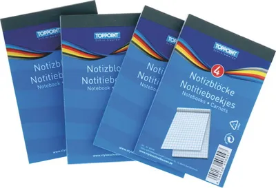 Produktbild von 4 Notizblöcke Din A7 Notizblock Schreibblock