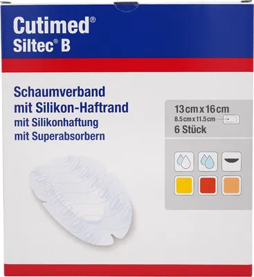 Obrázok produktu pre Cutimed® Siltec® B 13x16 cm penový obväz
