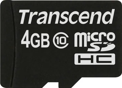 Image de Transcend microSDHC 4GB Classe 10