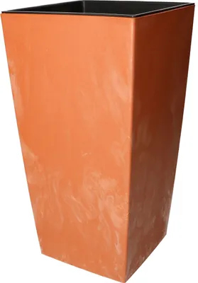 Image de KOTARBAU® Pot de fleurs 170x170x325mm Imitation béton terre cuite + insert Décoratif