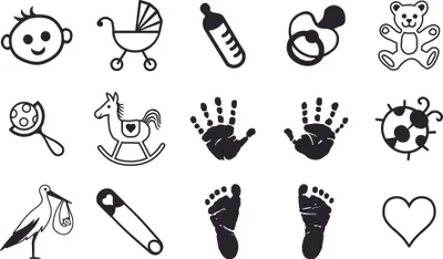 Image de 6XHeyda 204888485 StempelSet Baby