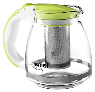 Produktbild von Glass teapot, Glas, Green, 13 x 13 x 15,5 cm