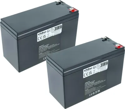 Produktbild von vhbw 2x Akku Bordbatterie für Wohnwagen, Boot, Camping, Wohnmobil (6 Ah, 12,8 V, LiFePO4), rechteckig