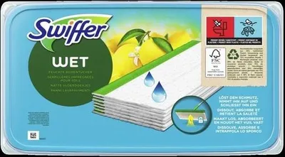 Produktbild von Swiffer Bodenreinigungstücher Feucht Zitronenduft - 3 Packungen à 10 Tücher