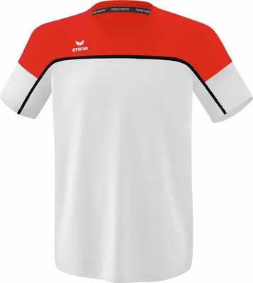 Produktbild von Erima Change By Erima T-Shirt Weiß/Rot/Schwarz