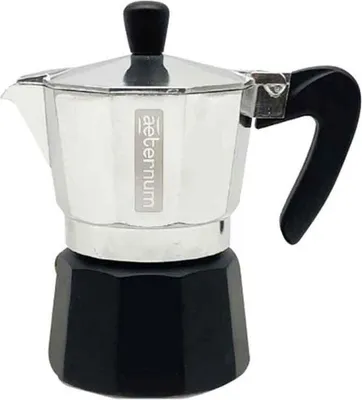 Produktbild von Bialetti Black Pearl 2-Tassen-Kaffeemaschine – Aluminium-Espressokanne