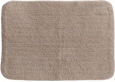 Produktbild von Spirella Badteppich Badematte Duschvorleger CAMPUS 100% Baumwolle Hochflor | flauschig | rutschhemmend | geeignet für Fußbodenheizung | 50x70 cm | Beige