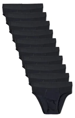 Immagine prodotto di A. Intimo per bambini, slip da uomo in cotone jersey, confezione da 10, colore nero, taglia 2 anni