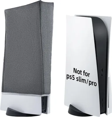 Produktbild von Schutzhülle – Geeignet für PlayStation 5 Slim – Stoffhülle – Wasserdicht – Digital Edition – Ultra HD – Konsolen – Grau