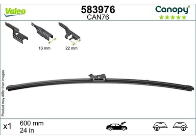 Produktbild von VALEO CANOPY CANOPY Scheibenwischer Wischblatt für VW GOLF VI (5K1) Rahmenlos 600mm